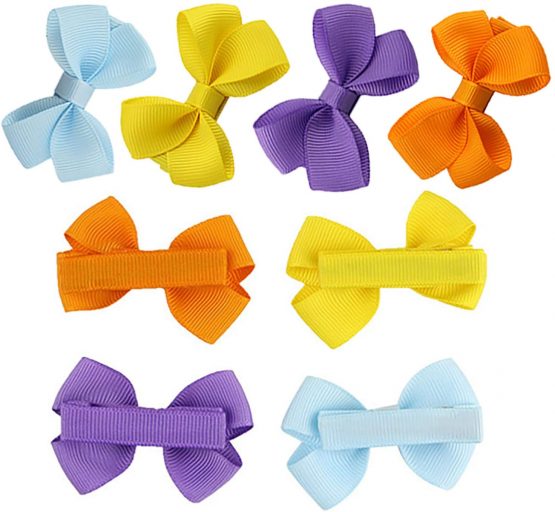 20 Colors 2" Boutique Mini Baby Hair Clips Hair Bow Grosgrain Ribbon Hair Bows Alligator Clips Hair Accessories for Baby Girls Toddlers Kids - Image 4