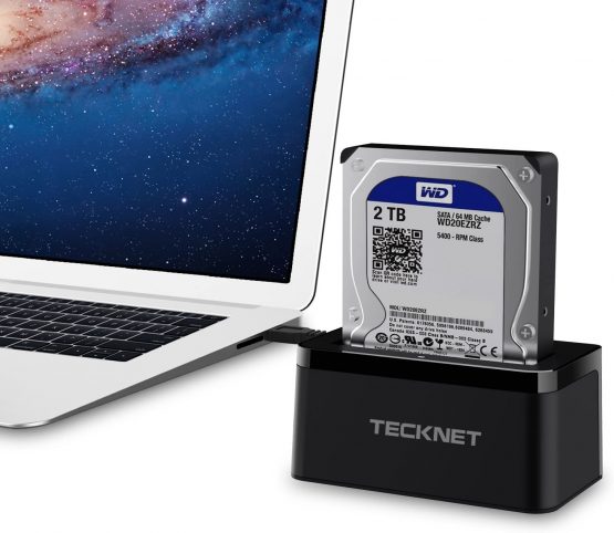 TECKNET USB 3.0 Hard Drives Docking Station for 2.5 Inch & 3.5 Inch SATA HDD (SATA I/II/III) Support 8TB & UASP, Tool-Free Installation - Image 3
