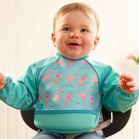 Bibetta Ultrabib Neoprene Bib with Raglan Sleeves for Babies - Image 4