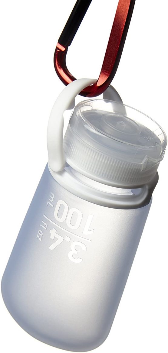 humangear GoToob+ 3-Pack - Medium 74ml GoToob+ Travel Bottle with locking cap 3-Pack - Medium 74ml - Clear/Purple/Turquoise, Medium - Image 2