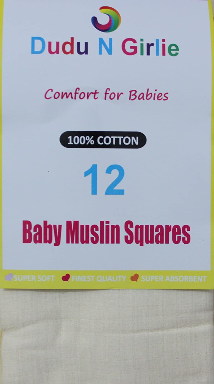 Extra Large Muslin 70x70 Baby Muslin Squares, Yellow, (70cmx70cm) - Image 3