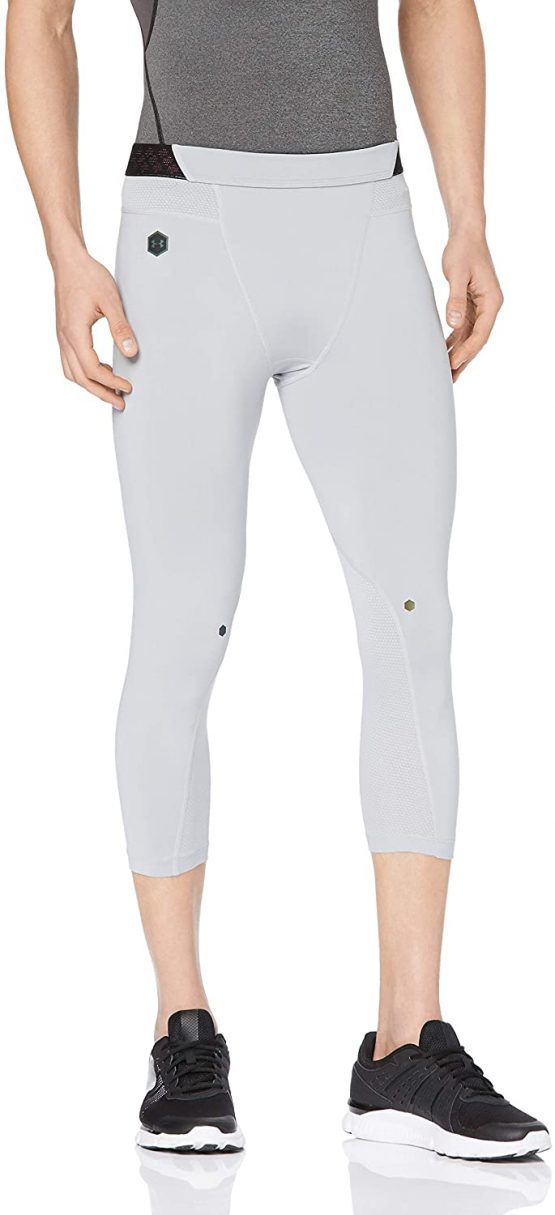 Under Armour Men’s UA Rush Gym Leggings, Men’s Sports Leggings with Rush Technology, Ultra-Light Compression Shorts for Men