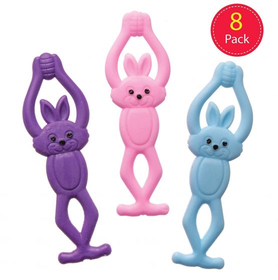 Baker Ross AW262 Stretchy Flying Bunnies, Perfect for Children to Use Outdoors, Ideal for Party Bag Fillers, Party Prizes, Gifts and More (Pack of 8) - Image 2