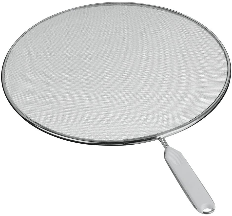 Metaltex Aluminium Mesh Splatter Screen Splash Guard,Silver,33 cm, frying pan
