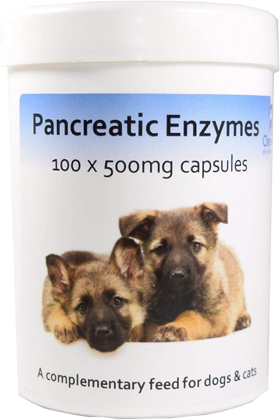 Pancreatic Digestive Enzyme Capsules for Dogs & Cats - Amylase and Lipase Health Supplement for Dog & Cat
