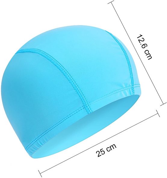 Hestya 4 Pieces Swim Caps, Lightweight Swimming Caps Suitable for Kids, Women, Men While Swimming, Come with Nose Clip and Ear Plugs - Image 2