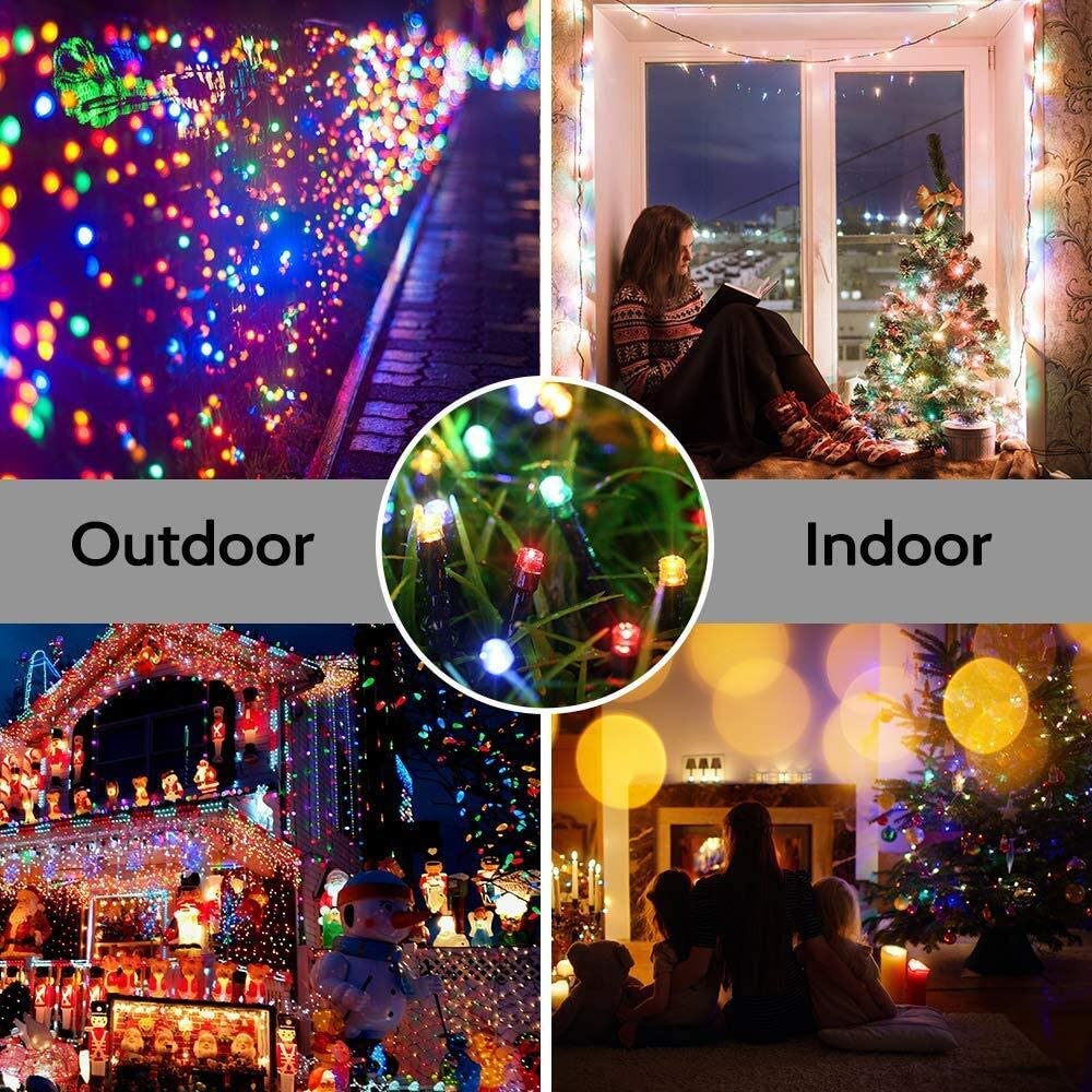 Solar String Lights Outdoor Led Fairy Lights Solar Fairy String Light for Garden Fence Home Christmas Tree Party Plaza 100 Led Multi-Colored - Image 3