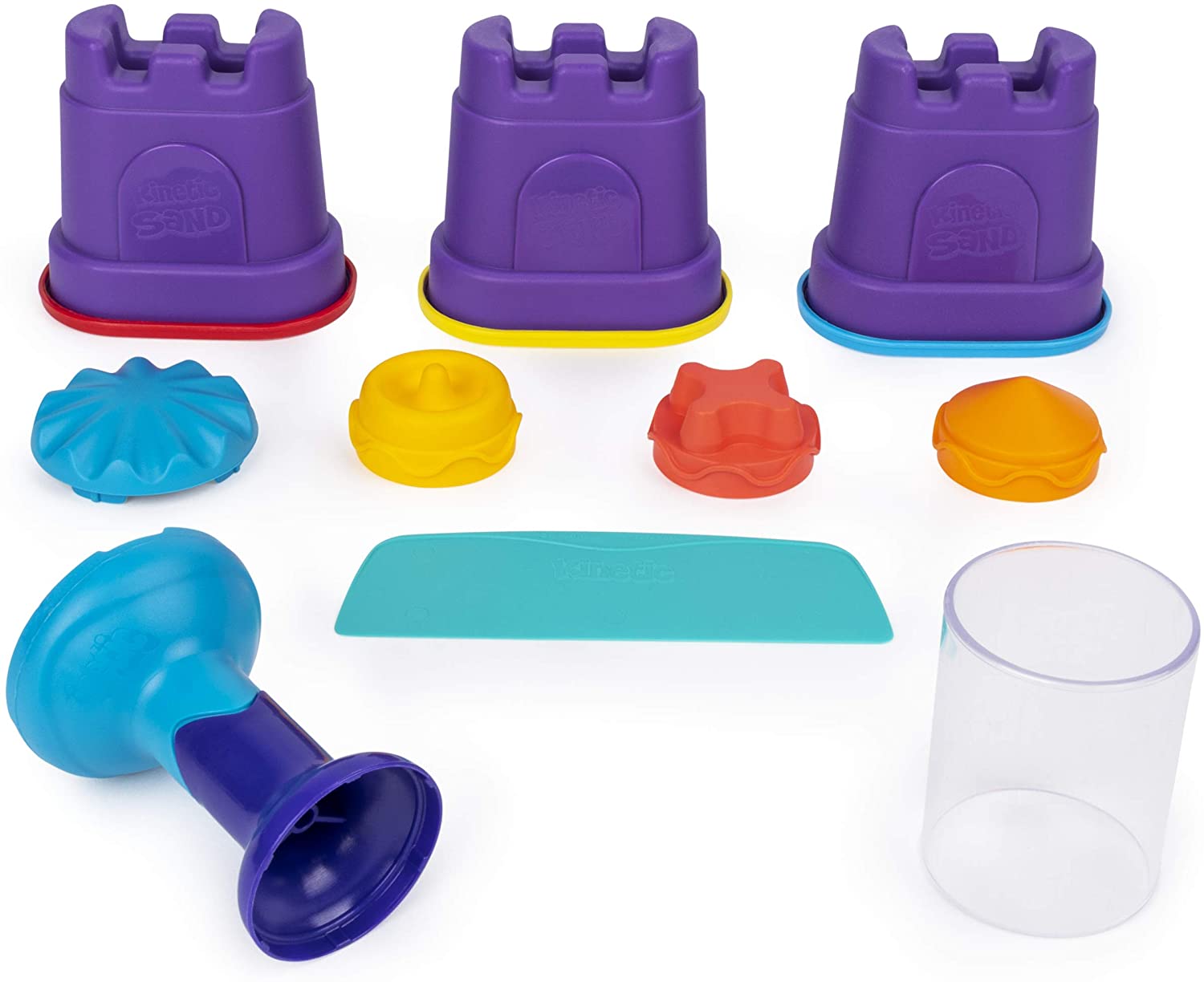 Kinetic Sand, Rainbow Mix Set including 3 Colours of Kinetic Sand (382g) and 6 Tools, for Kids Aged 3 and Up - Image 2