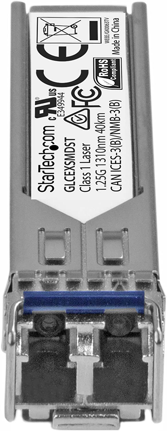 StarTech GLCEXSMDST Cisco GLC-EX-SMD Compatible SFP Module, 1000BASE-EX Fibre Optical Transceiver ,Single - Image 2