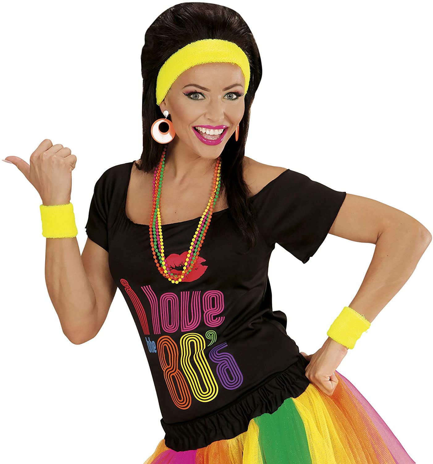 Widmann sweatbands, headband and 2 wristbands, Yellow - Image 3