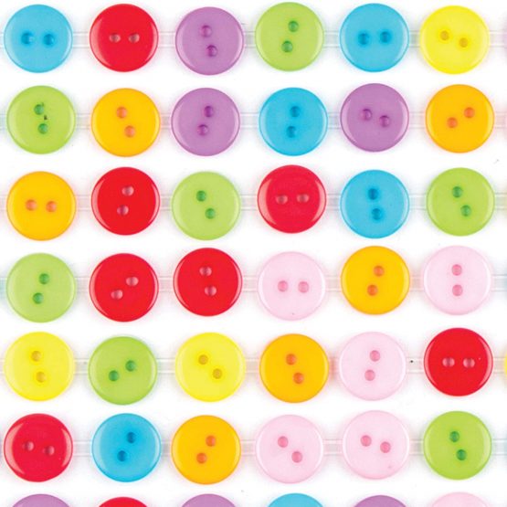 BAKER ROSS AR255 Coloured Stick-On Buttons (Pack of 112) - Image 3