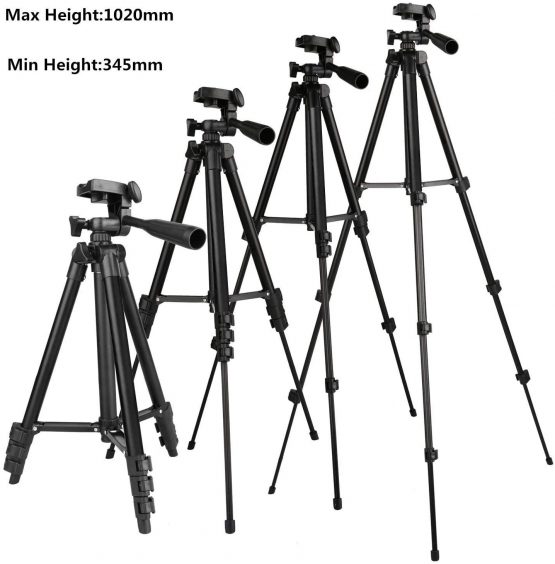 Phone Tripod EVERESTA 42 Inch 360 flexible Smartphone Tripod, iPhone Tripod Mobile Phone tripod Stand with Phone Holder Mount and Bluetooth Remote Shutter - Image 2