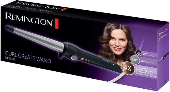Remington Curl Create Curling Wand - 35 Temperature Hair Curler with Ionic Conditioning, Black Ci52W0 - Image 2