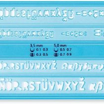STAEDTLER 572 FL Mars Lettering Guide - Transparent Blue