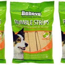 Benevo Vegan Dog Treats Rumble Strips Bundle (3 x 20 strip packs) - Total of 60 strips