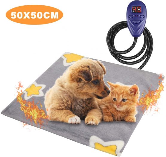 Zacro Pet Heating Pad, Electric Heating Mat for Dogs and Cats Indoor
