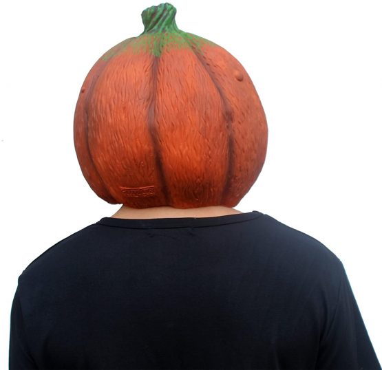 CreepyParty Pumpkin Mask Scary Latex Full Head Mask Fancy Dress Scarecrow Decoration Halloween Costume Party - Image 3