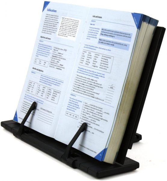 H&S Book Stand Recipe Cookbook Holder Stand Kitchen Bookrest Reading Rest Metal - Image 2