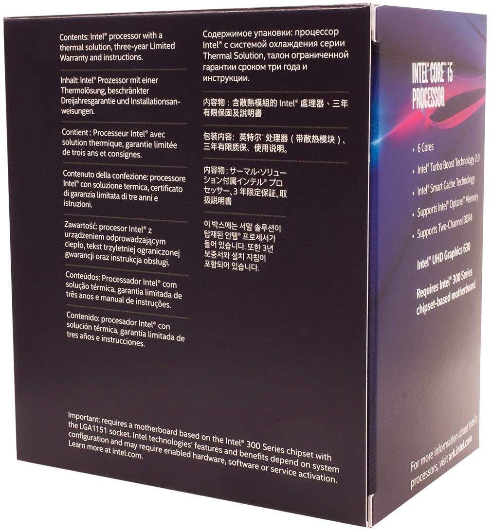 Intel BX80684I58400 8th Gen Core i5-8400 Processor, Multi-Colour - Image 2