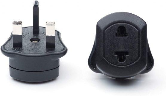 EU 2 Pin To UK 3 Pin Fused Adaptor Plug For Shaver/Toothbrush Q4U 1X Black adapter European to UK Adapter EU/US to UK Plug Adaptor - Image 2