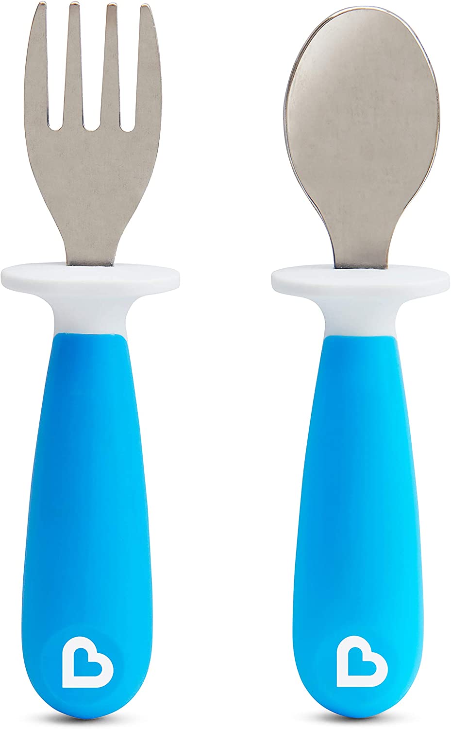 Munchkin Raise Toddler Fork And Spoon Set - (1 Fork & 1 Spoon) Assorted Colours, 2 Pack - Image 3
