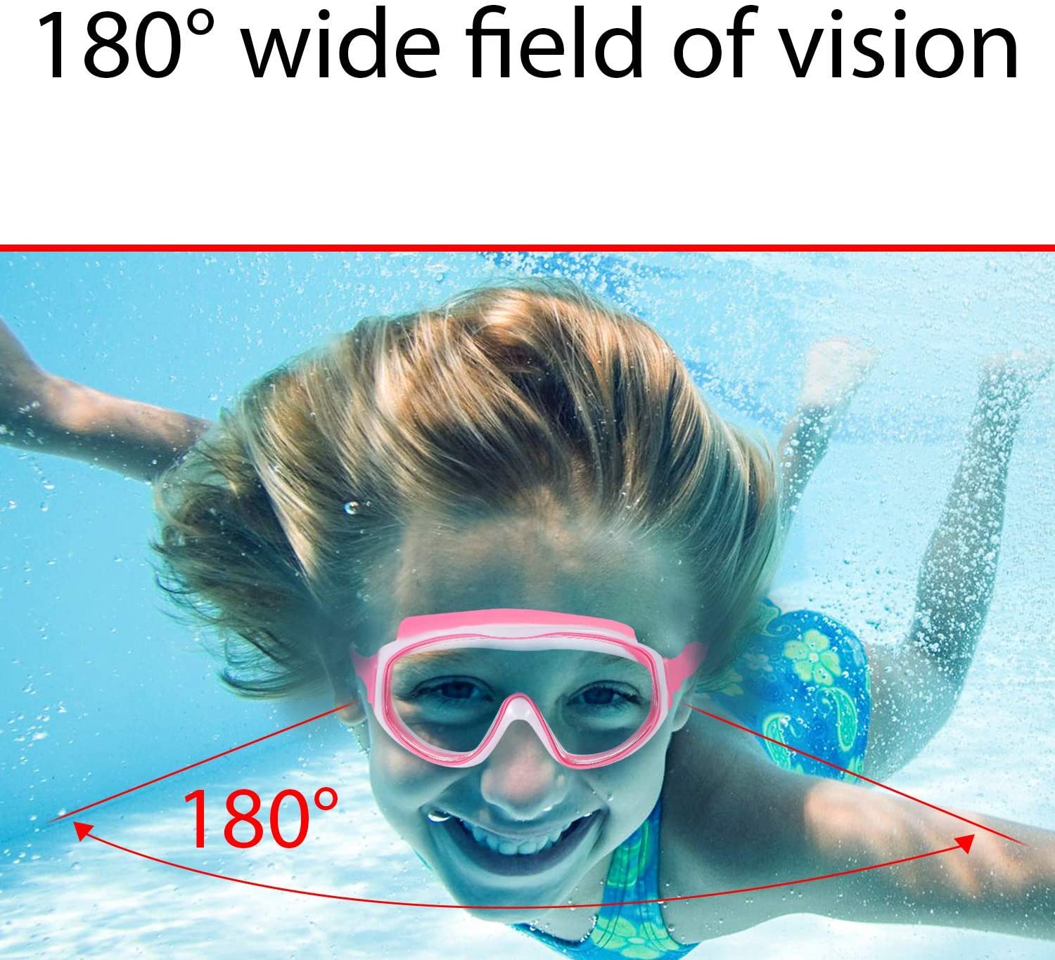 Yizerel 2 Pack Kids Swim Goggles, Swimming Glasses for Children and Early Teens from 3 to 15 Years Old, Wide Vision, Anti-Fog - Image 4