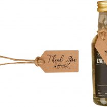 Neviti 775776 Hearts & Krafts-Small Thank You Tags-10 Pack, Brown Kraft, 5 x 2.5 cm