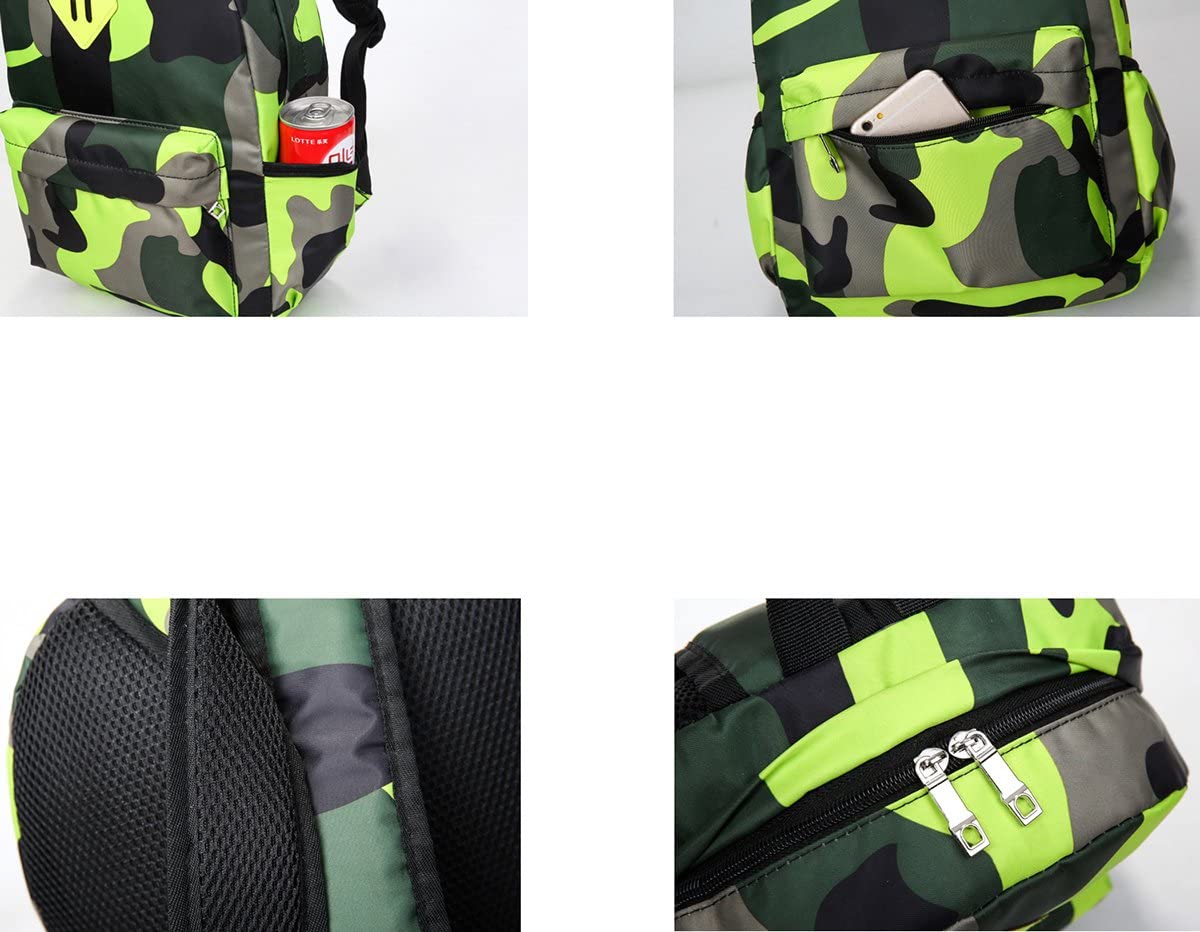 Estwell Boys Girls Backpack Primary Student School Bag Children Camouflage Shoulder Rucksack Travel Sports Daypack - Image 4