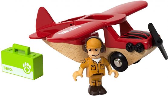 BRIO World Safari Airplane for Kids Age 3 Years Up - Compatible with all BRIO Railway Sets & Accessories