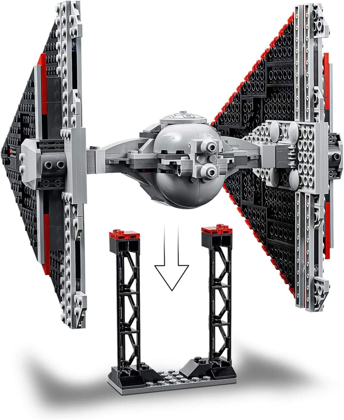 LEGO Star Wars TM 75272 Star Wars Sith TIE Fighter Building Set, The Rise of Skywalker Movie Series, Black - Image 3