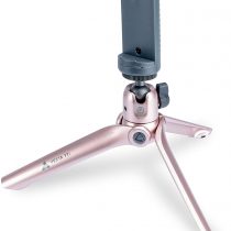 VANGUARD Vesta Mini Aluminum Tabletop Tripod with Smartphone Holder - Rose Gold