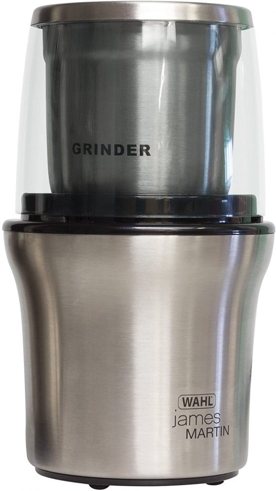 Wahl James Martin Grind and Chop, Electric Grinders Ideal for Coffee, Nuts and Spices, Safety Lock-In Lid, Brushed Stainless Steel, 200 (W), Capacity 70g, Silver - Image 2