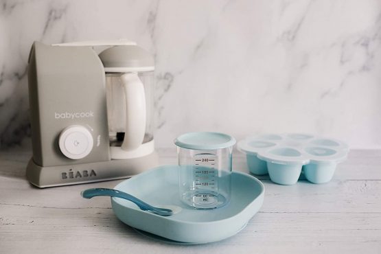 Béaba - Silicone Feeding Suction Plate - for Babies and Children - Blue - Image 4