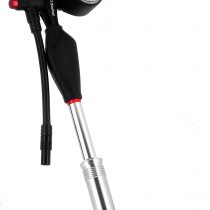 Zefal Z Shock Aluminium Shock Pump, 25 bar/360 psi, 235 g- Silver/Black