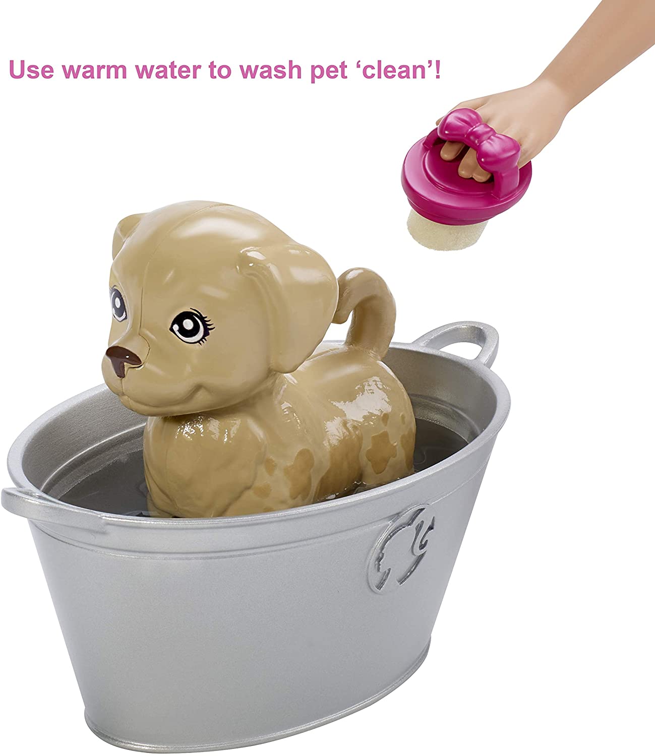 Barbie Plan ‘N' Wash Pets Doll and Playset, Multicolor - Image 4