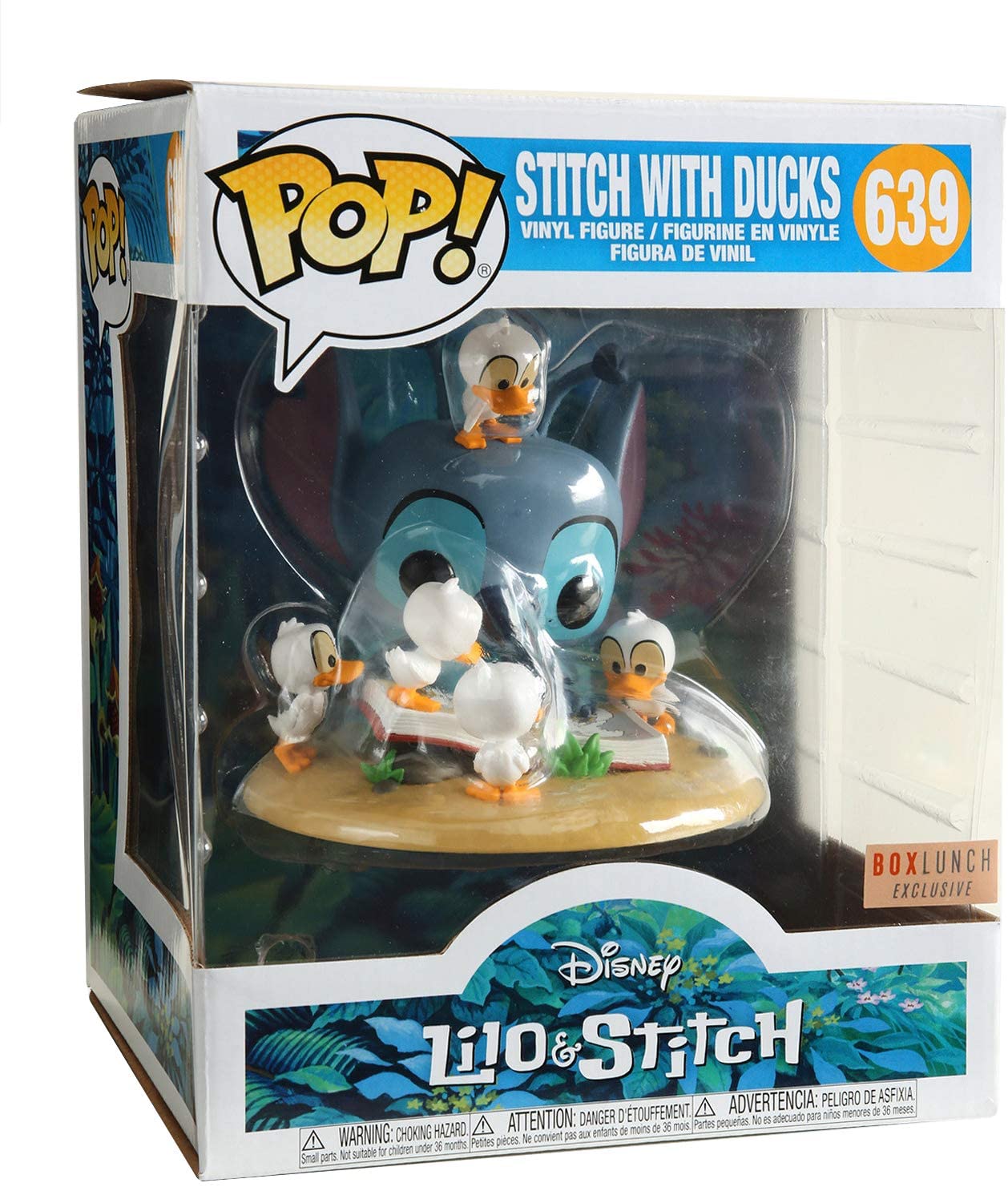Lilo & Stitch POP! Disney Stitch with Ducks Exclusive Vinyl Figure #639, Multicolor, 4 inch - Image 4