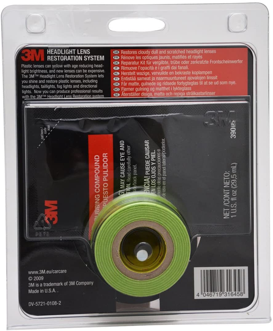 3M 39073 Headlight Lens Restoration Kit to Restore Dull/Faded/Discoloured  Headlights