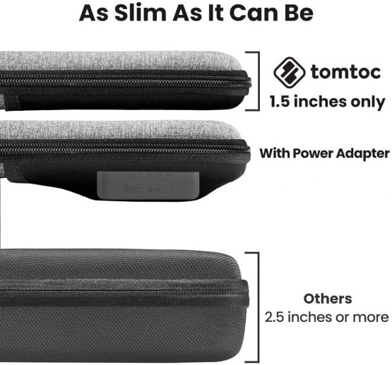 tomtoc 12-13 inch Slim Case for 13-inch MacBook Air 2018-2020 M1/A2337 A2179, MacBook Pro 2016-2020 M1/A2338 A2251, Organized Shoulder Bag with Pocket for 9.7-11 iPad Pro/Air with Magic/Smart Keyboard - Image 4