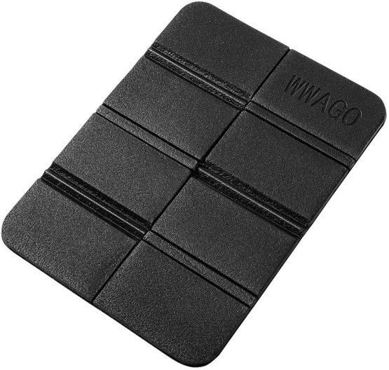 Vorcool XPE Seat Mat Moisture-Proof Folding Seat Mat for Walking,Waterproof Sitting Mat Seat Cushion Mat Foldable Waterproof for Outdoor Camping Park Picnic Black