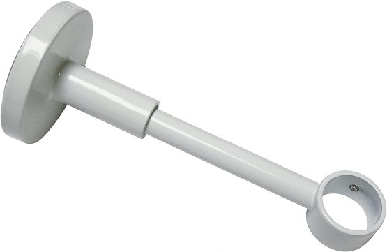 Gardinia Carrier Bracket Ø 20 mm 12, Metal, White, 12 cm