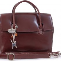 Catwalk Collection Handbags - Ladies’ Vintage Leather Top Handle Cross Body Bag - Women's Work Organiser Work - iPad/Tablet Bag - ELLA