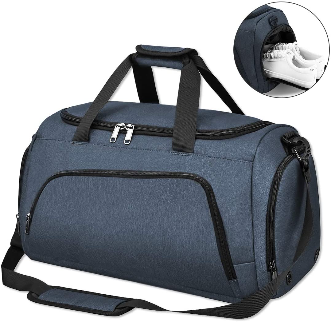 NUBILY Gym Sport Bags Duffel Bag with Shoes Compartment Large ...