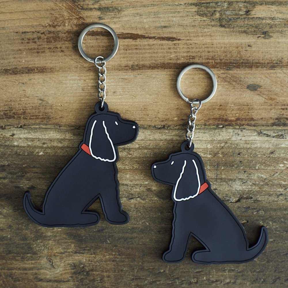 Sweet William Black Cocker Spaniel Keyring, 2.76 x 2.76 x 0.08 inches - Image 2