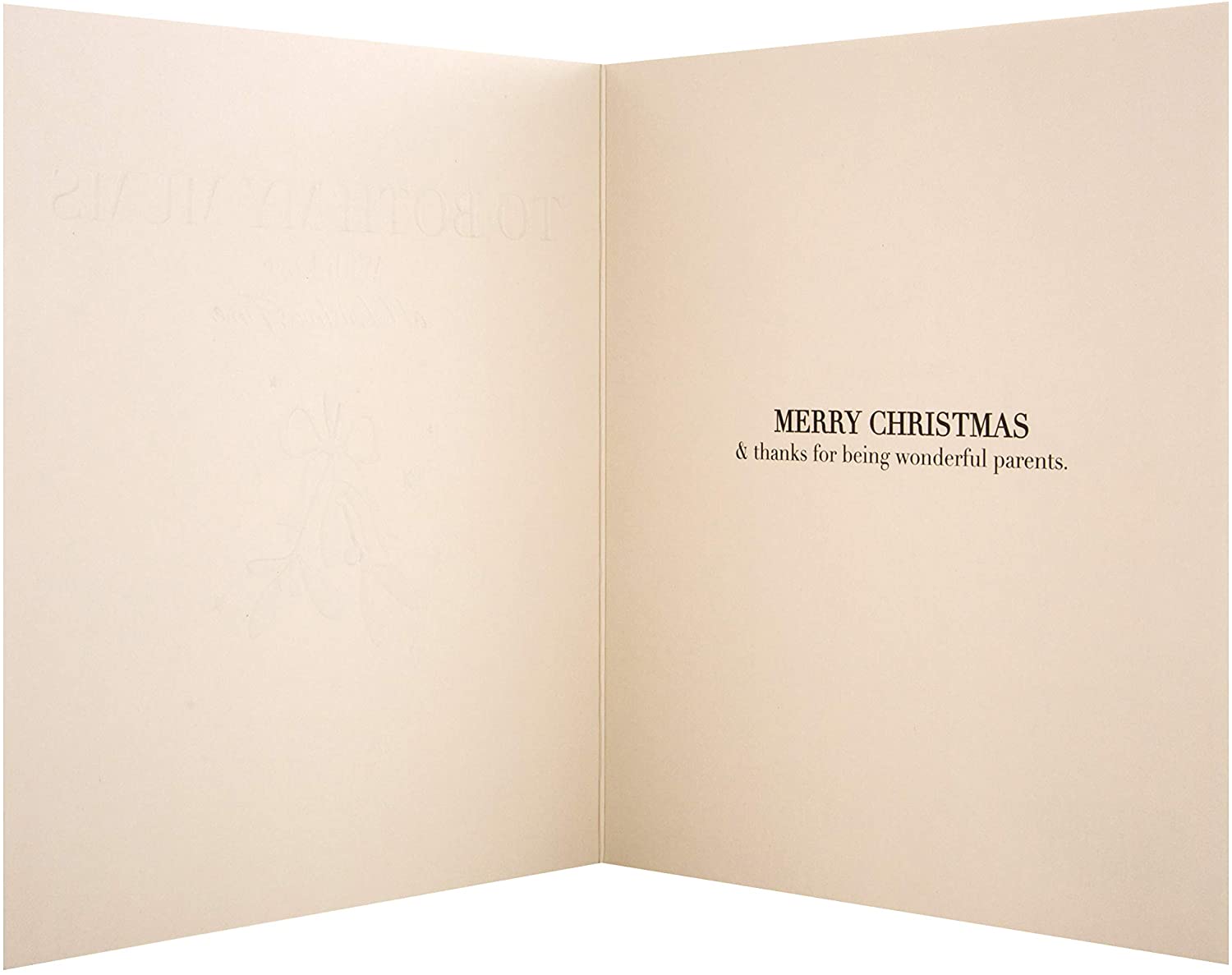 Christmas Card for 'Both My Mums' from The Hallmark Studio - Simple Gold Foiled Design, 18cm x 16cm - Image 4
