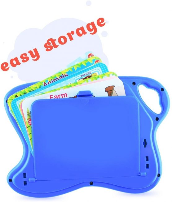 Learning Pad with 10 Educational Cards by Boxiki Kids | Kids Board Game w/ Touch and Learn Functions | Smart Pad for Children's Learning Games | Educational Electronic Learning Set - Image 4