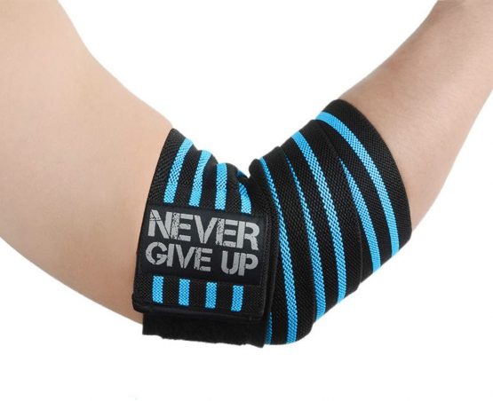 Grofitness Professional 40" Elbow Wrist Wraps Pair of Elbow Support Brace for Weight Lifting, Chin Up One Pair with Carry Bag - Image 2