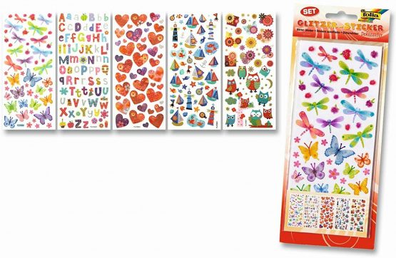Folia 1410 Sticker Sparkles Magic, 10 x 23 cm, 5 Blatt, Motive sortiert - Image 4