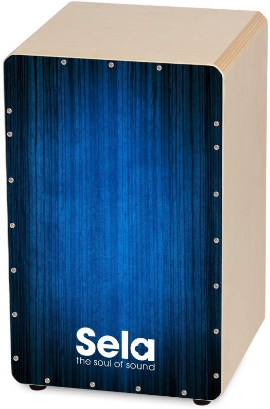 Sela SE 148 NL Varios Blue Cajon Set with backpack, cajon pad, Dutch cajon method, CD and DVD - Image 2