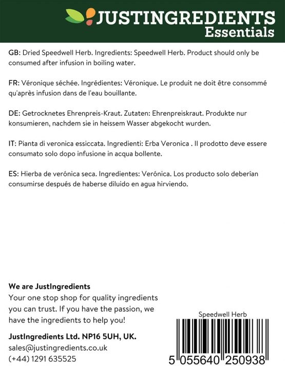 JustIngredients Essentials Speedwell Herb 1 Kg - Image 2