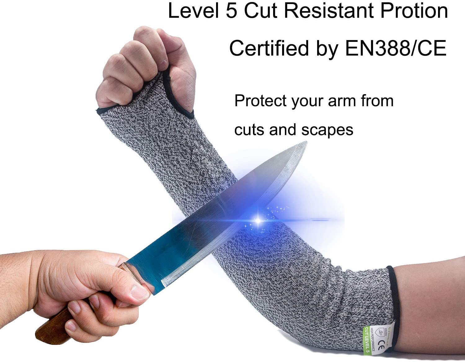 Cut Resistant Gloves Size 7/S CE EN388 Certified, PPE Level 5